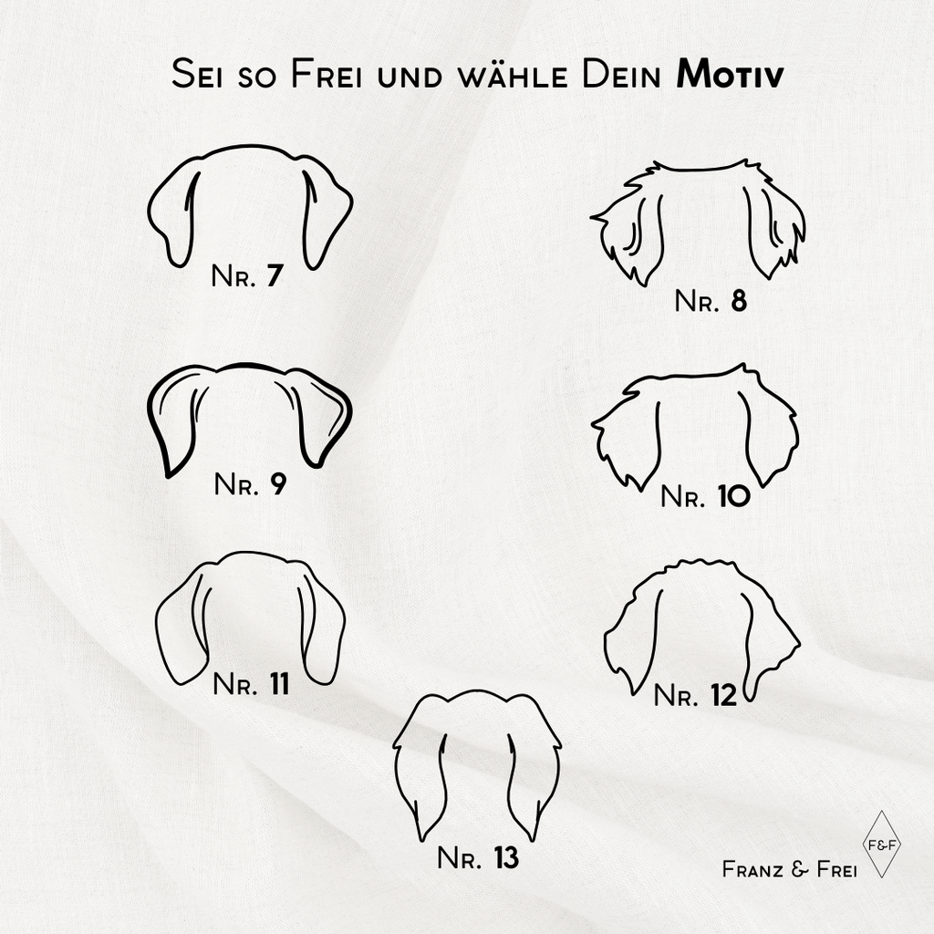 EU-HEIMTIERAUSWEISHÜLLE I GESTALT- & PERSONALISIERBAR I OHREN + NAME