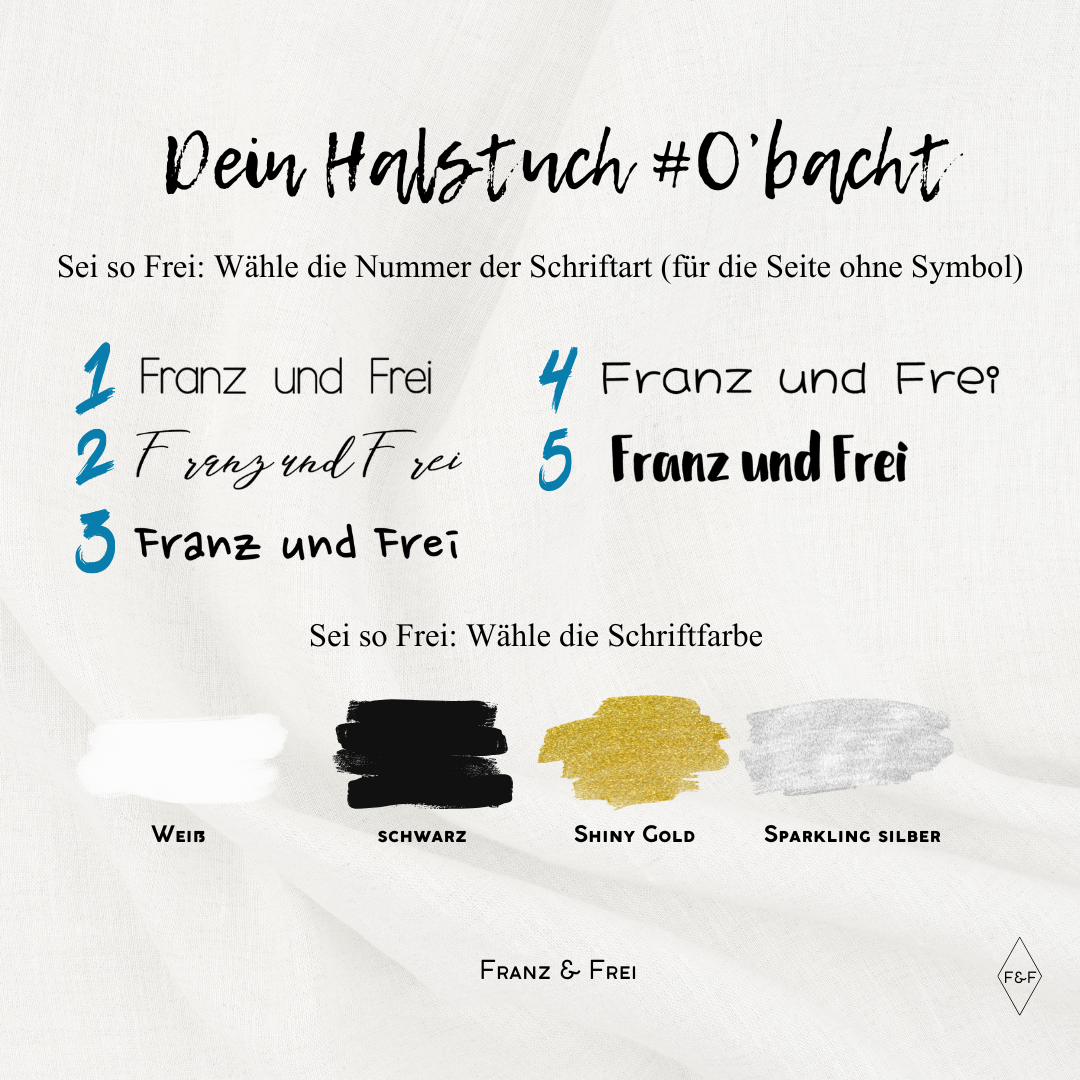 HUNDESHALSTUCH O´BACHT I NAME