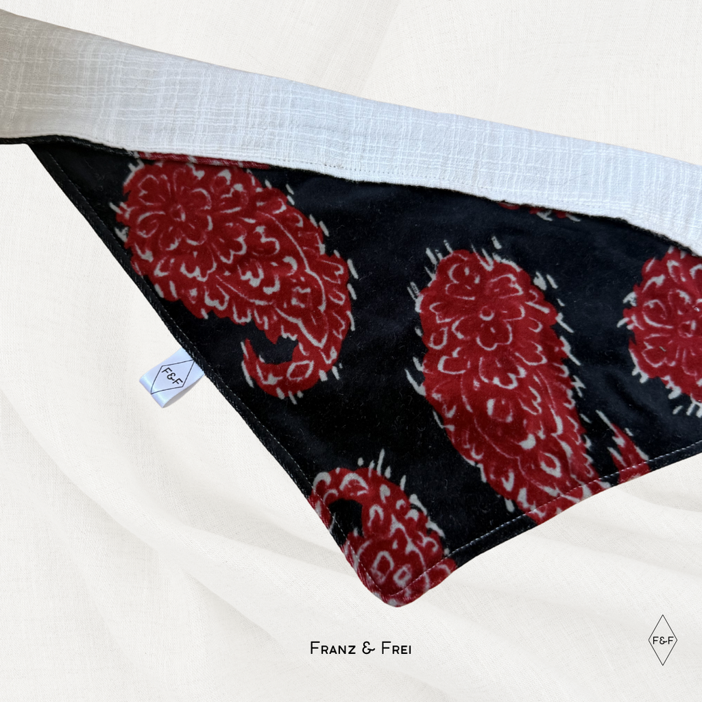 HUNDEHALSTUCH I EINZELSTÜCK I VELVET & WEISS I GRÖSSE M