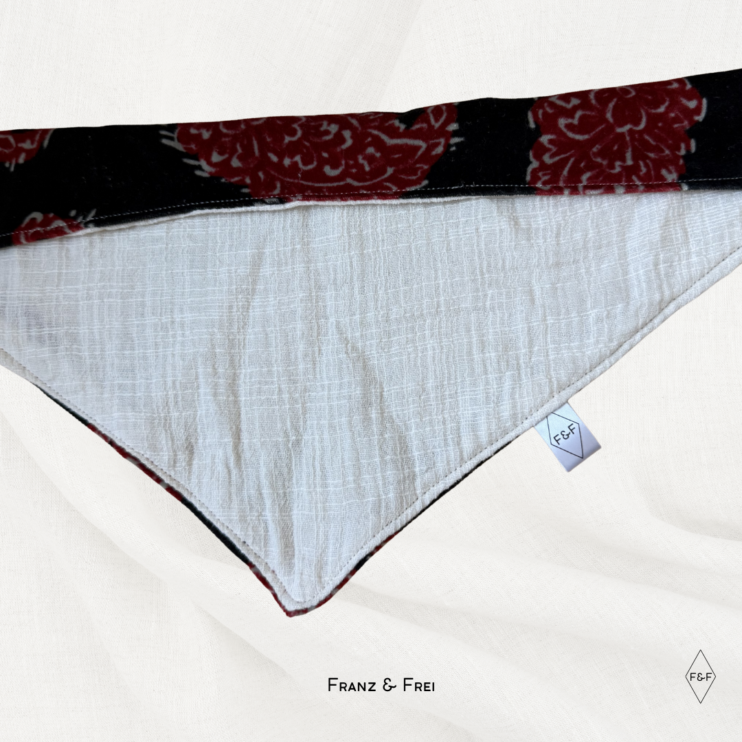 HUNDEHALSTUCH I EINZELSTÜCK I VELVET & WEISS I GRÖSSE M