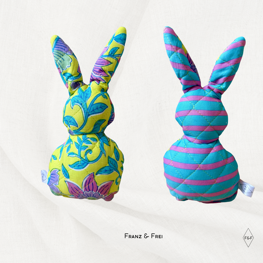 KARLI KANINCHEN I STEPPSTOFF I "BLUMIG & G'STREIFT"