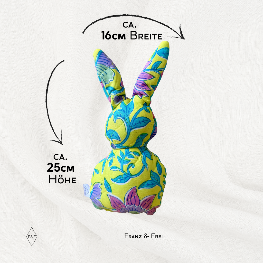 KARLI KANINCHEN I STEPPSTOFF I "BLUMIG & G'STREIFT"