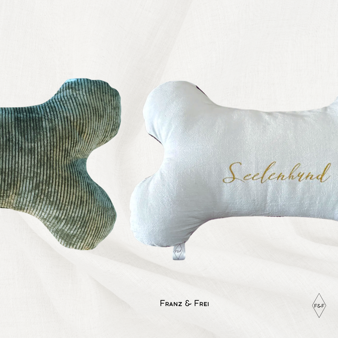 KNOCHENKISSEN I CORD & BAUMWOLLE I GESTALT- & PERSONALISIERBAR