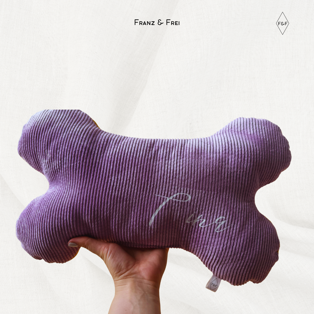 KNOCHENKISSEN I CORD & BAUMWOLLE I GESTALT- & PERSONALISIERBAR