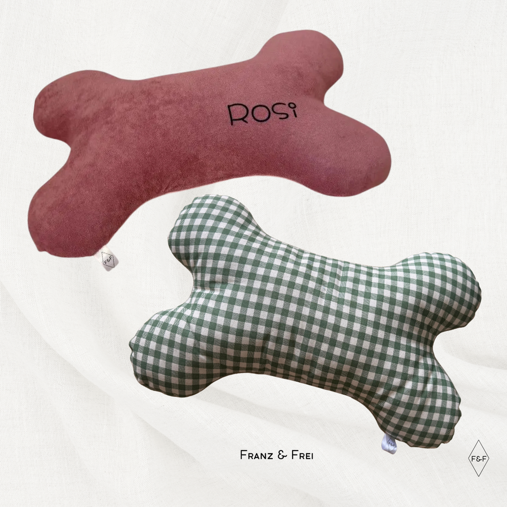 KNOCHENKISSEN I FROTTEE & BAUMWOLLE I GESTALT- & PERSONALISIERBAR