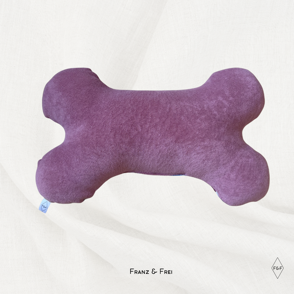 KNOCHENKISSEN I EINZELSTÜCK I BLUMEN & ROSA FROTTEE