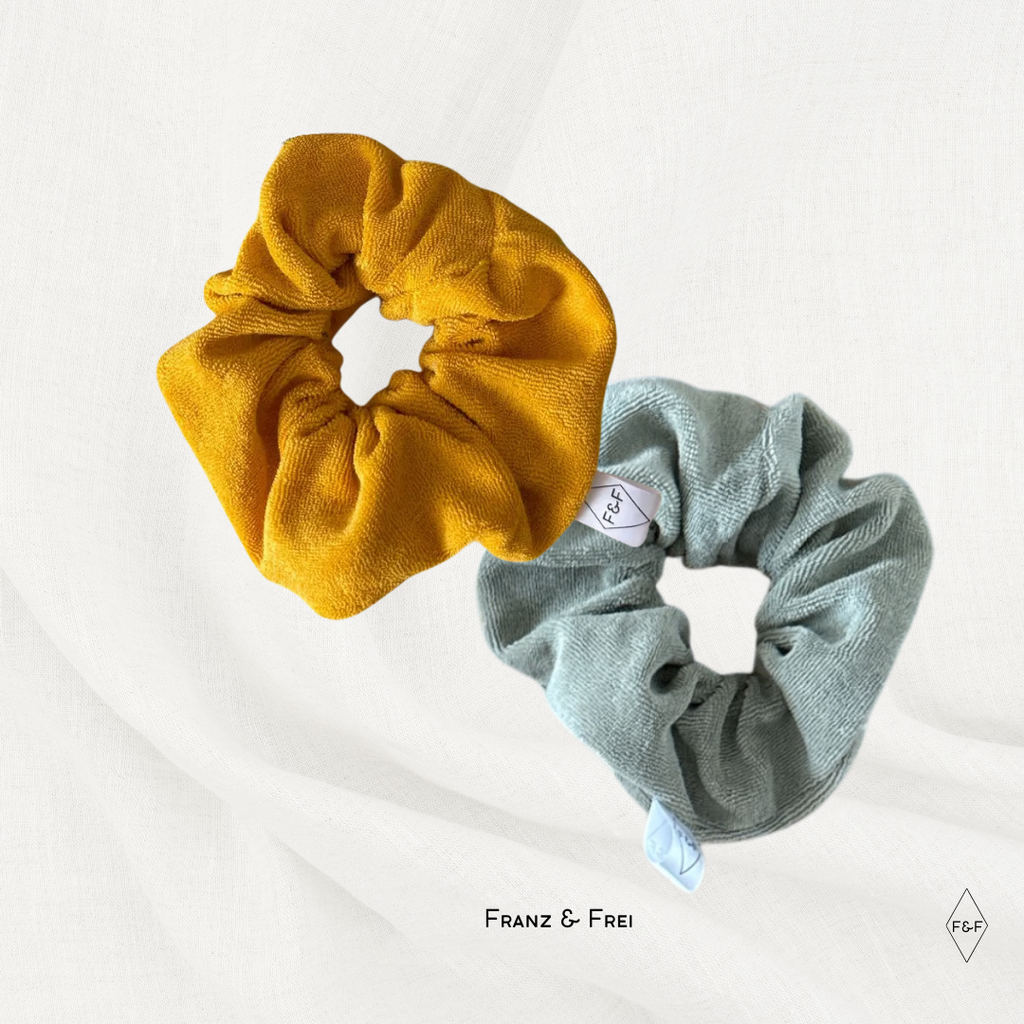 SCRUNCHIE FROTTEE I VERSCHIEDENE FARBEN