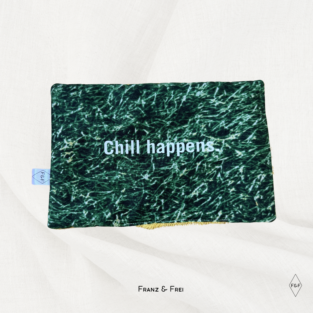LAVENDELKISSEN I EINZELSTÜCK I CHILL HAPPENS I GRÜN & FROTTEE GELB
