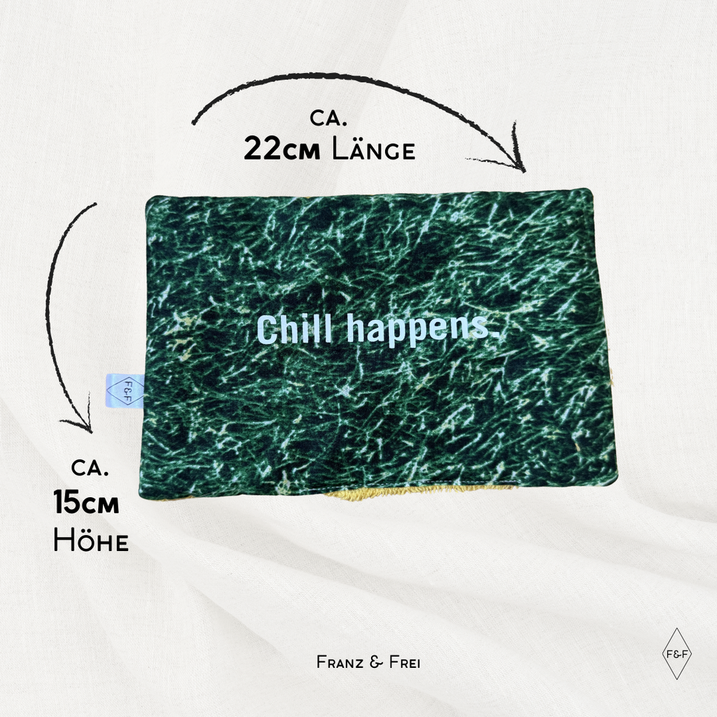 LAVENDELKISSEN I EINZELSTÜCK I CHILL HAPPENS I GRÜN & FROTTEE GELB