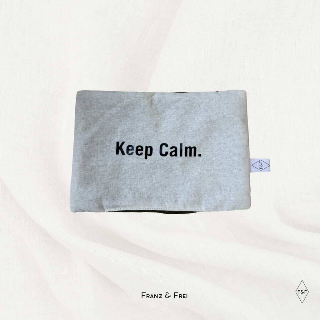 LAVENDELKISSEN I EINZELSTÜCK I KEEP CALM I WEISS & OLIV