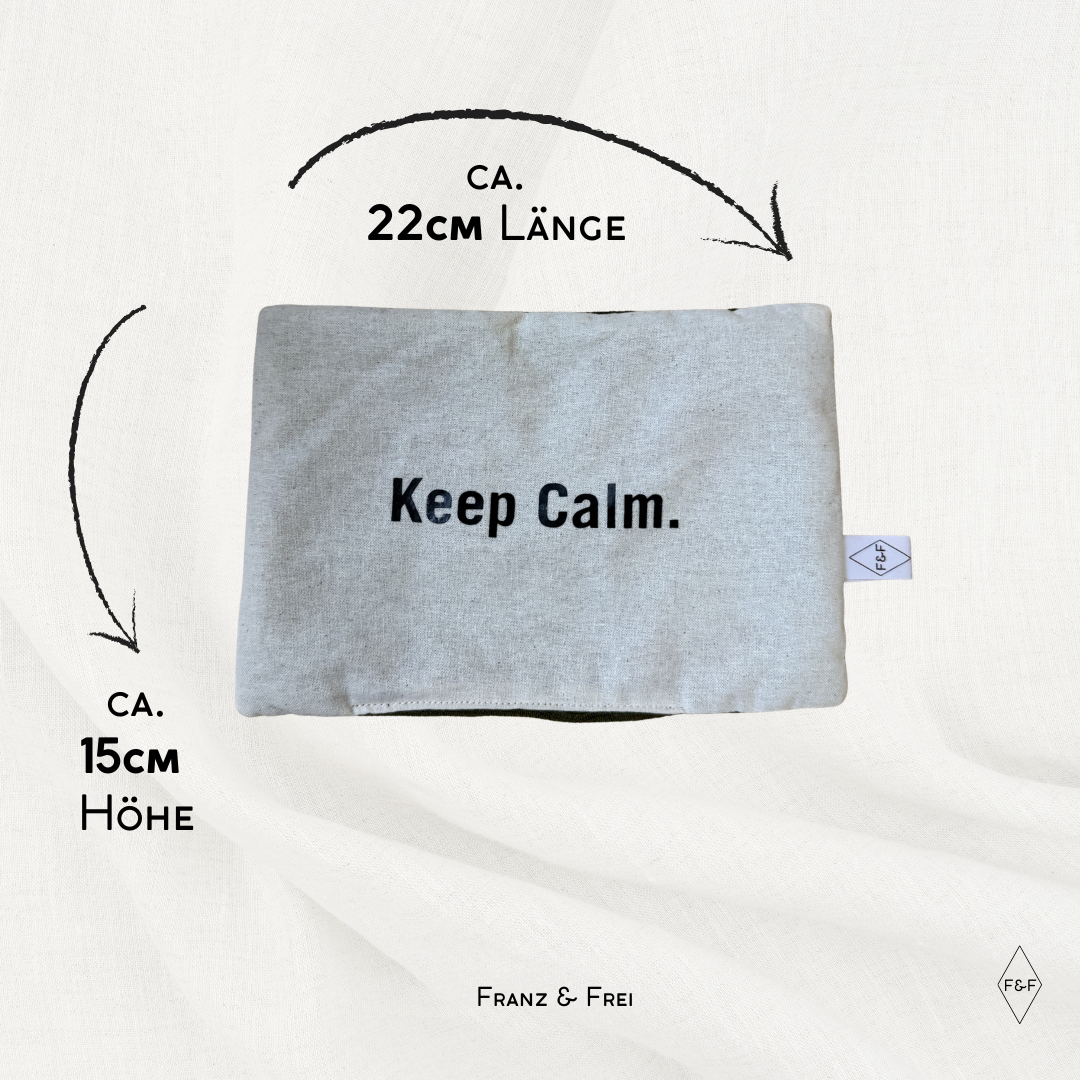 LAVENDELKISSEN I EINZELSTÜCK I KEEP CALM I WEISS & OLIV