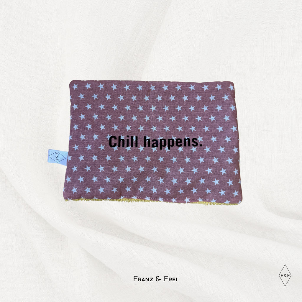 LAVENDELKISSEN I EINZELSTÜCK I CHILL HAPPENS I ALTROSA STERNE & FROTTEE GELB