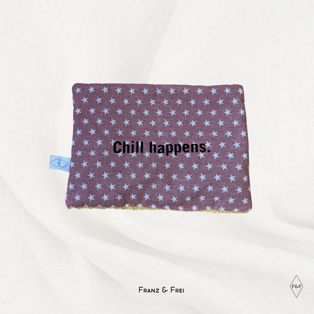 LAVENDELKISSEN I EINZELSTÜCK I CHILL HAPPENS I ALTROSA STERNE & FROTTEE GELB