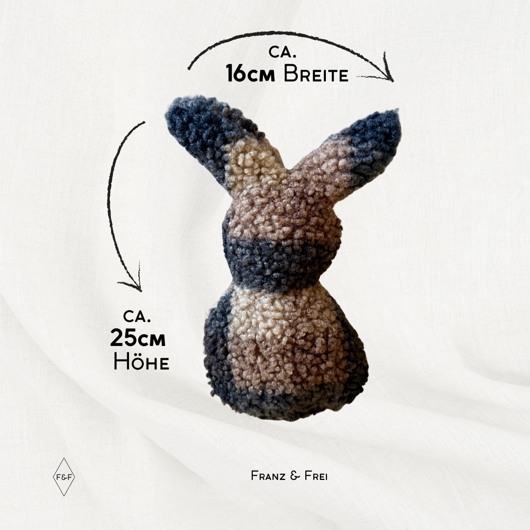 KARLI KANINCHEN I TEDDYSTOFF I "FELDHASE"