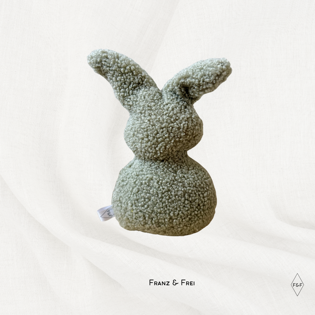 KARLI KANINCHEN I TEDDYSTOFF I "LINDGRÜN"