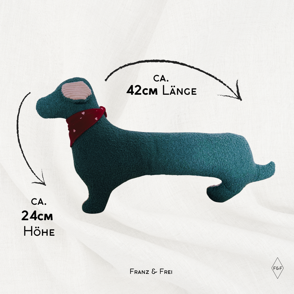 MÜNCHNER DACKEL I "DA KLOANE" I BOULCÉ TÜRKIS & CORD NATURE