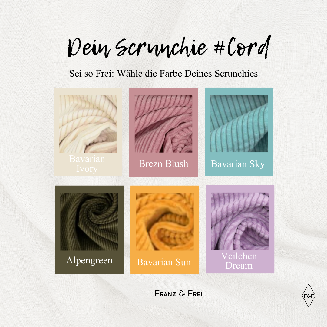 SCRUNCHIE CORD I VERSCHIEDENE FARBEN