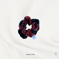 SCRUNCHIE I VELVET I ROT & SCHWARZ