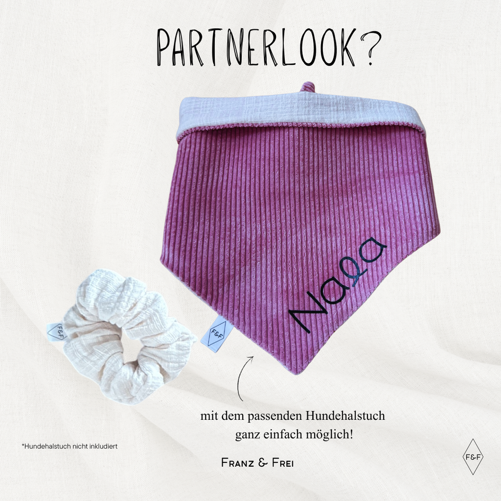 SCRUNCHIE MUSSELIN IM LEINENLOOK I VERSCHIEDENE FARBEN