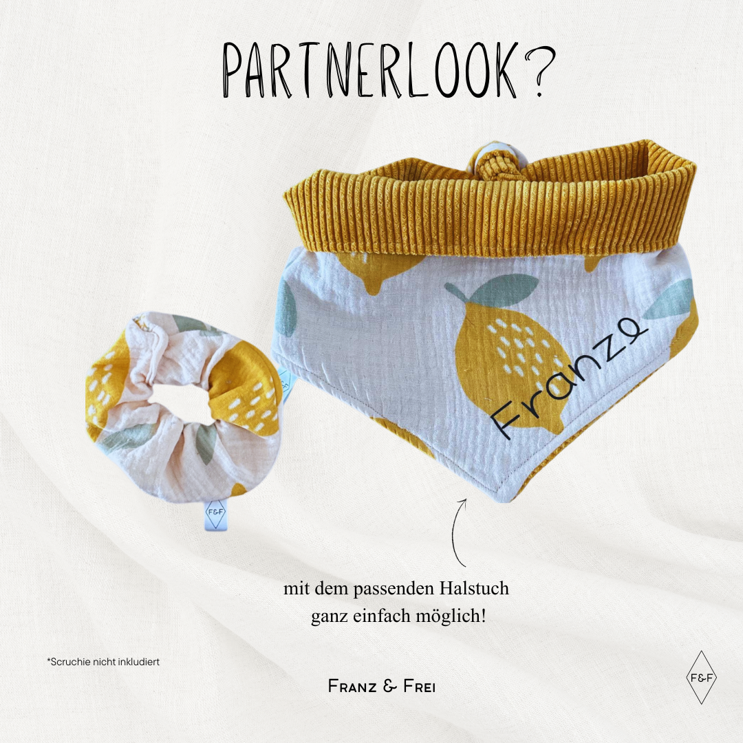 SCRUNCHIE G'MUSTERT I VERSCHIEDENE MUSTER