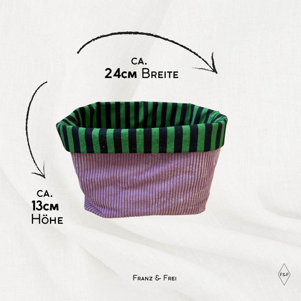 UTENSILO I KLEIN I EINZELSTÜCK I CORD LILA & STRIPES