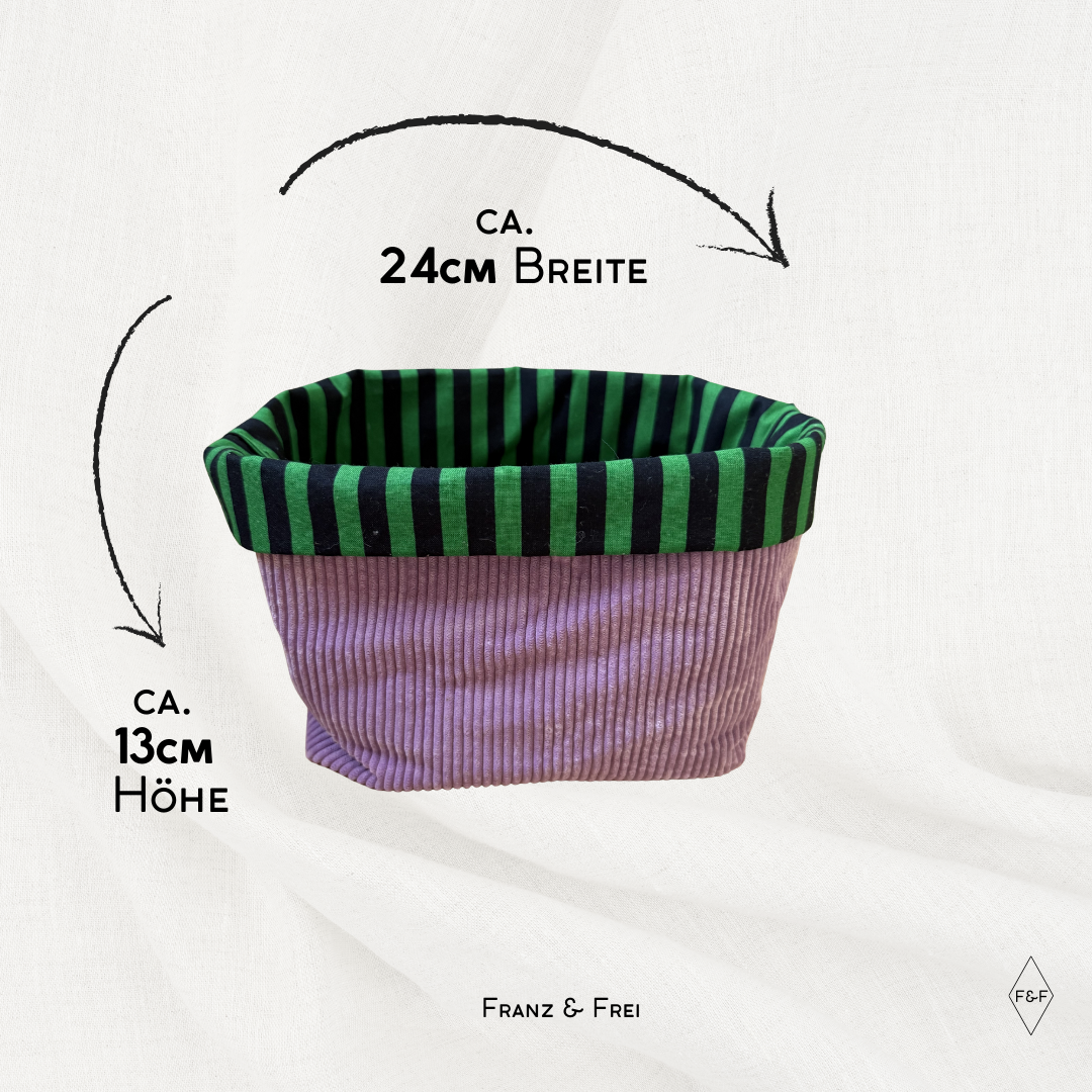 UTENSILO I KLEIN I EINZELSTÜCK I CORD LILA & STRIPES